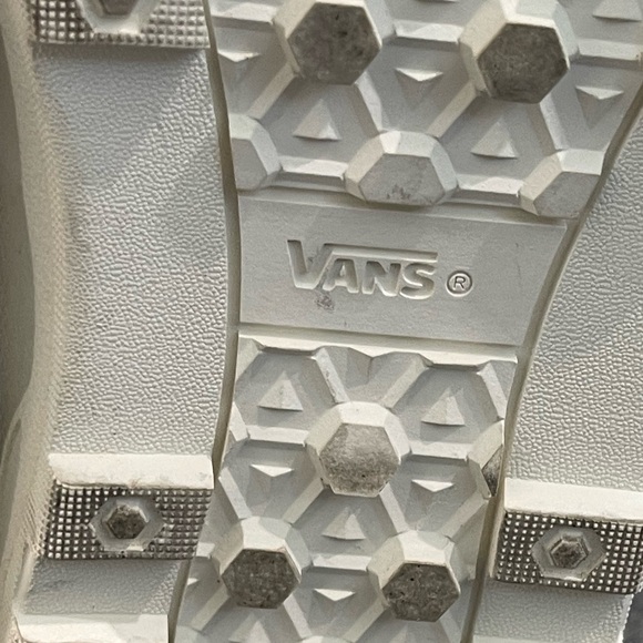 VANS Sentry WC Waffle Cup Marshmallow Checkerboard Hi Top Sneakers Rare Sz 6.5 - Picture 9 of 16